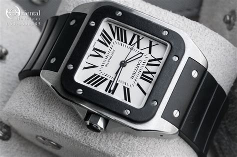 cartier santos rubber